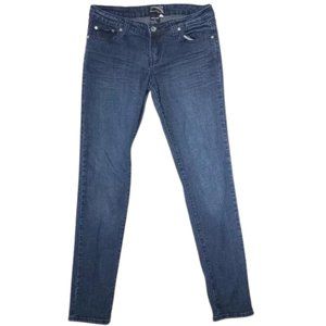 Arco Iris Blue Stretch Embroidered and Embellished Low Rise Jeans